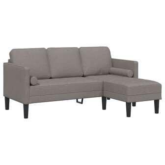 Bankstel 2 pcs Taupe 173 x 131 x 67 cm Stof 5