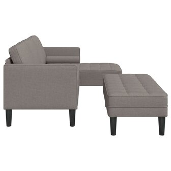 Bankstel 2 pcs Taupe 173 x 131 x 67 cm Stof 7
