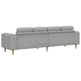 Bankstel Wolken grijs Stof 6