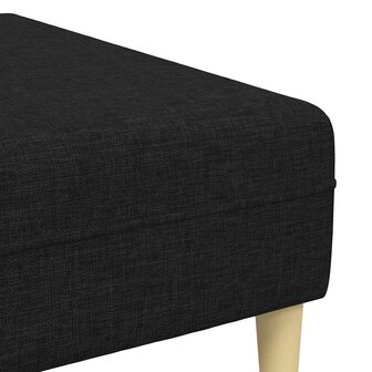 Bankstel 3 pcs Zwart Stof 8
