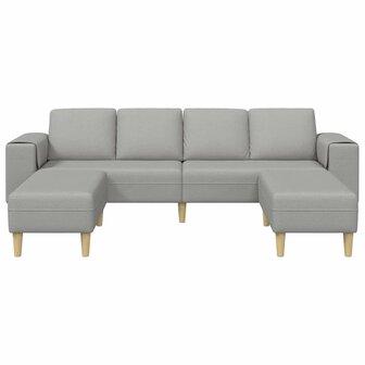 Bankstel 3 pcs Wolken grijs Stof 4