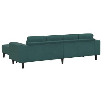 Bankstel 3 pcs Donkergroen Fluweel 6