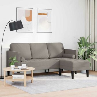 Bankstel Taupe 173 x 131 x 67 cm Stof 3