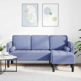 Bankstel Jeans blauw 173 x 131 x 67 cm Stof 1