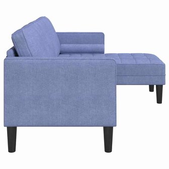 Bankstel Jeans blauw 173 x 131 x 67 cm Stof 6