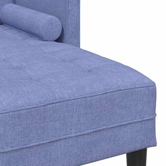 Bankstel Jeans blauw 173 x 131 x 67 cm Stof 7