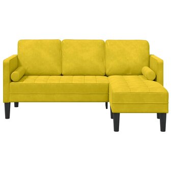 Bankstel Geel 173 x 131 x 67 cm Fluweel 4