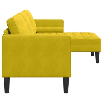 Bankstel Geel 173 x 131 x 67 cm Fluweel 5