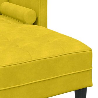 Bankstel Geel 173 x 131 x 67 cm Fluweel 7