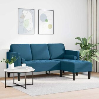 Bankstel Blauw 173 x 131 x 67 cm Fluweel 3