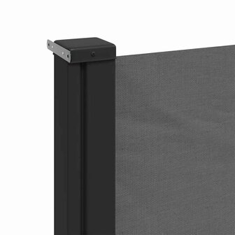 Windscherm uittrekbaar 100x500 cm antracietkleurig 7
