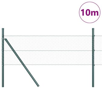 Hexagon Tuinhek Groen 0,4x10 m Staal 3