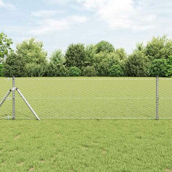 Hexagon Tuinhekje 0,6 x 10 m van Gegalvaniseerd Staal 1