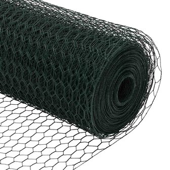 Hexagon Tuinhek Groen 0,5x100 m Staal 6