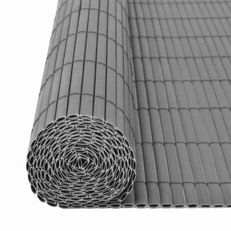 Tuinhek PVC Dubbelzijdig 150 x 300 cm Grijs 2