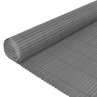 Tuinhek PVC Dubbelzijdig 150 x 300 cm Grijs 4