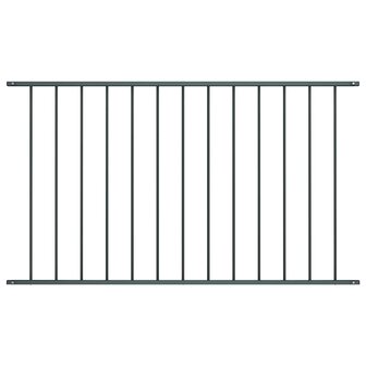 Schuttingpaneel gepoedercoat staal 1,7x1,25 m antraciet 1