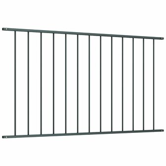 Schuttingpaneel gepoedercoat staal 1,7x1,25 m antraciet 2