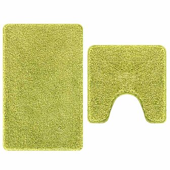 Badmat 2 pcs Lichtgroen 50 x 50 cm Polypropyleen 6