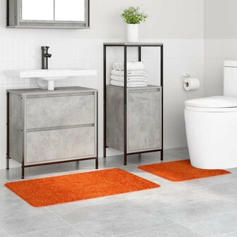 Badmat 2 pcs Oranje 50 x 50 cm Polypropyleen 3