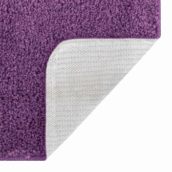 Badmat 3 pcs Paars 50 x 50 cm Polypropyleen 8