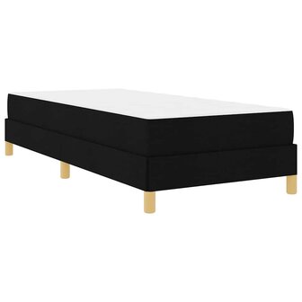 Boxspring bed Zwart, Bruin 80 x 200 cm Stof, Engineered Hout 2