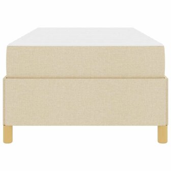 Boxspring bed Anders Zwart en Bruin en Wit 80 x 200 cm Stof 7