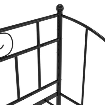 Slaapbank metaal zwart 90x200 cm 7