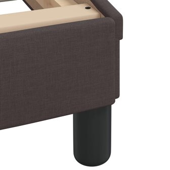 Bed met matras &quot;Dover&quot; stof donkerbruin 90x190 cm 6