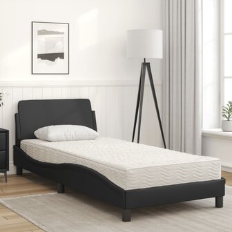 Bed met matras &quot;Dover&quot; kunstleer zwart 90x200 cm 3