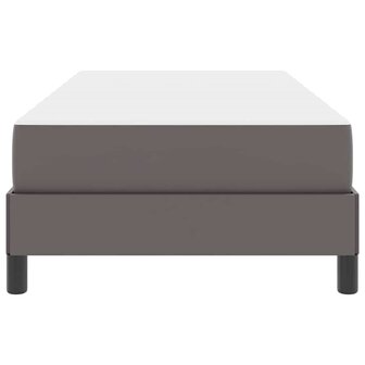 Bed met matras Grijs 80 x 200 cm Kunstleer 7