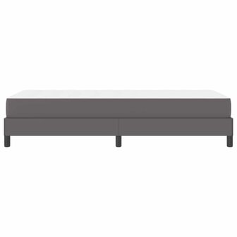 Bed met matras Grijs 80 x 200 cm Kunstleer 8