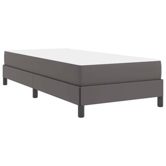 Bed met matras Grijs 80 x 200 cm Kunstleer 9