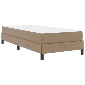 Bed met matras Cappuccino 80 x 200 cm Kunstleer 2