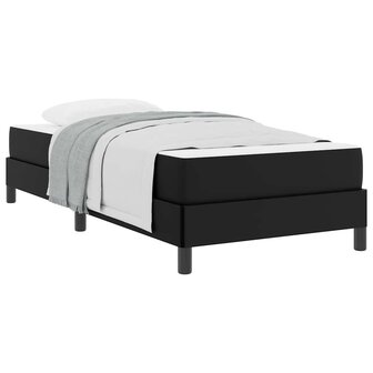 Bed met matras Zwart 90 x 190 cm Kunstleer 3