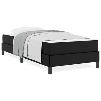 Bed met matras Zwart 90 x 190 cm Kunstleer 4