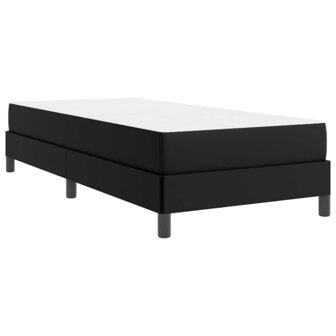 Bed met matras Zwart 90 x 190 cm Kunstleer 9