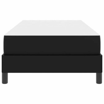 Bed met matras Zwart 90 x 200 cm Kunstleer 2