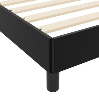 Bed met matras Zwart 90 x 200 cm Kunstleer 4