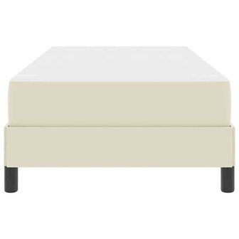 Bed met matras Cr&egrave;me 100 x 200 cm Kunstleer 7
