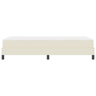 Bed met matras Cr&egrave;me 100 x 200 cm Kunstleer 8