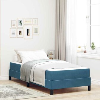 Boxspringbed met matras Donkerblauw 80 x 200 cm Fluweel 1