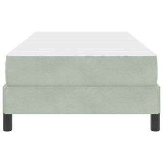 Boxspringbed met matras Lichtgrijs 90 x 190 cm Fluweel 7