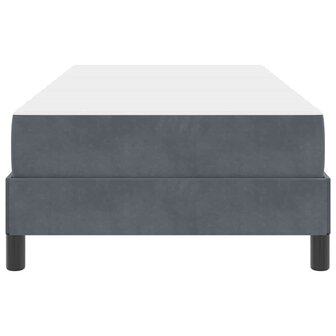Boxspringbed met matras Donkergrijs 90 x 190 cm Fluweel 7