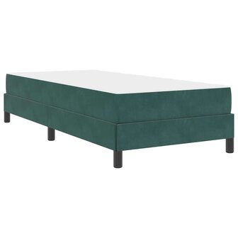 Boxspringbed met matras Donkergroen 90 x 190 cm Fluweel 2