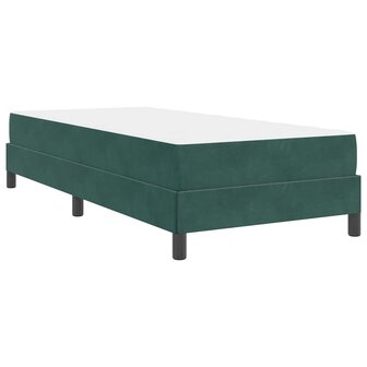 Boxspringbed met matras Donkergroen 90 x 190 cm Fluweel 9