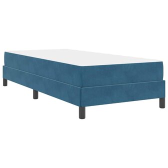 Boxspringbed met matras Donkerblauw 90 x 190 cm Fluweel 9