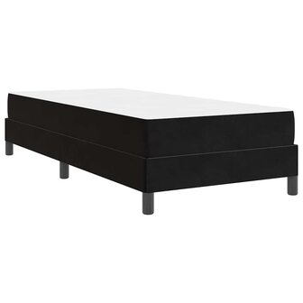 Boxspringbed met matras met matras Zwart 100 x 200 cm Fluweel 9
