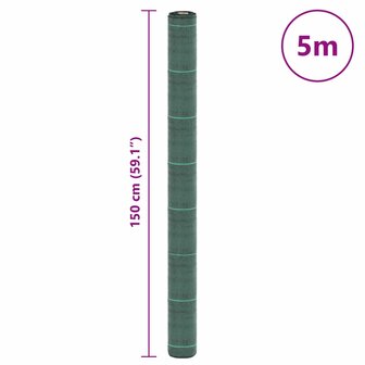 Worteldoek 1,5x5 m polypropeen groen 8