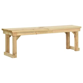 Tuinbank 140 cm ge&iuml;mpregneerd grenenhout 1
